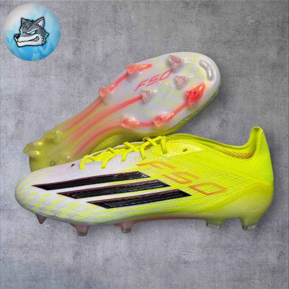 adidas F50 Elite FG Soccer Cleats Solar Yellow Lucid Red Men's Size 10.5 JR6457